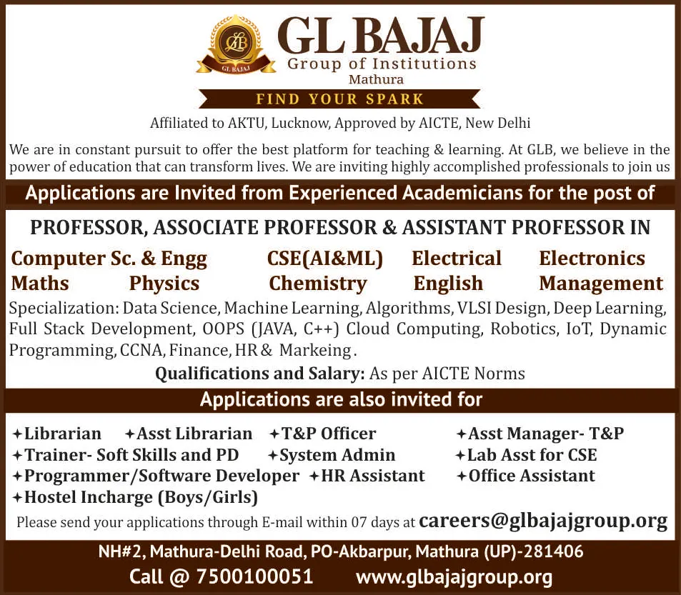 career gl bajaj