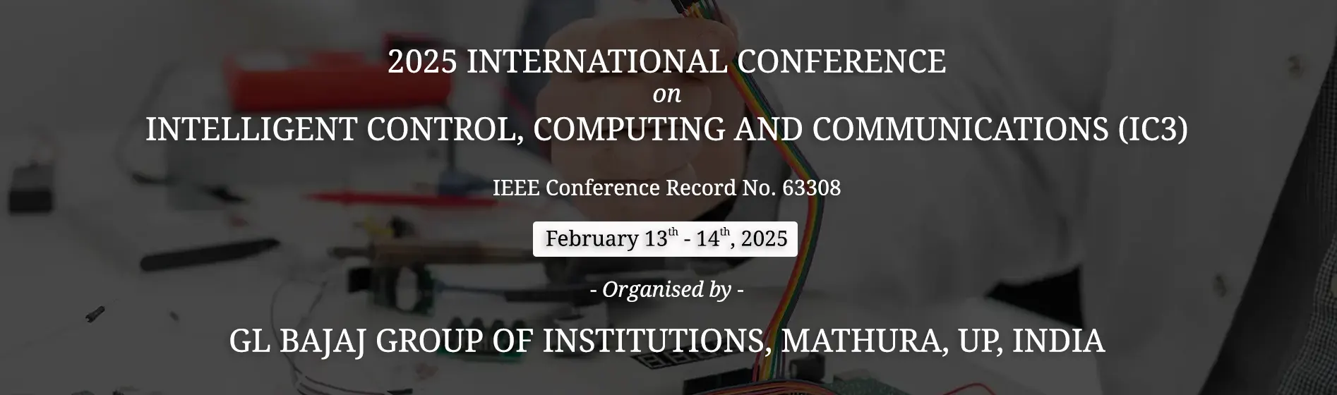 Registration Fee ICCC2025 GL BAJAJ, Mathura